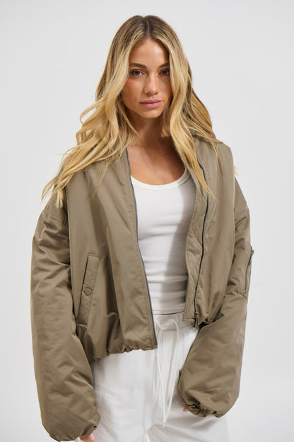 Dua Bomber Jacket Khaki