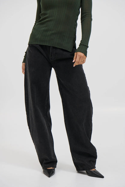 Horseshoe Denim Washed Black