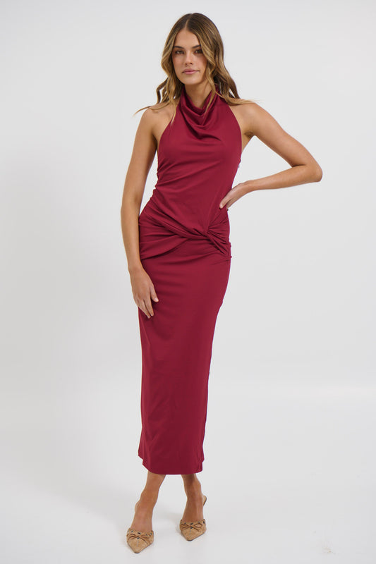 Darling Maxi Dress Wine