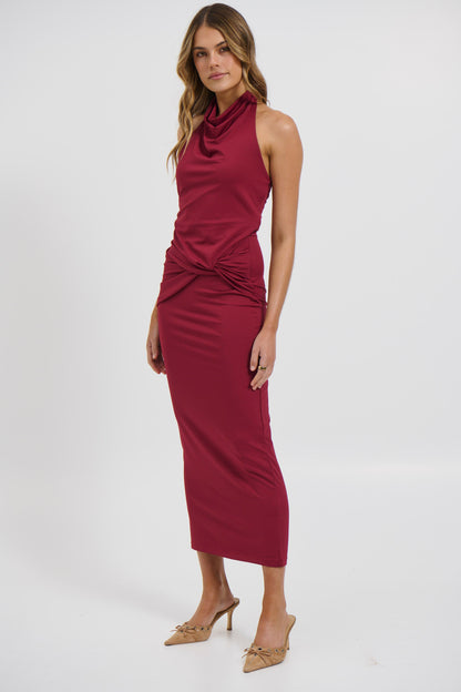 Darling Maxi Dress Wine