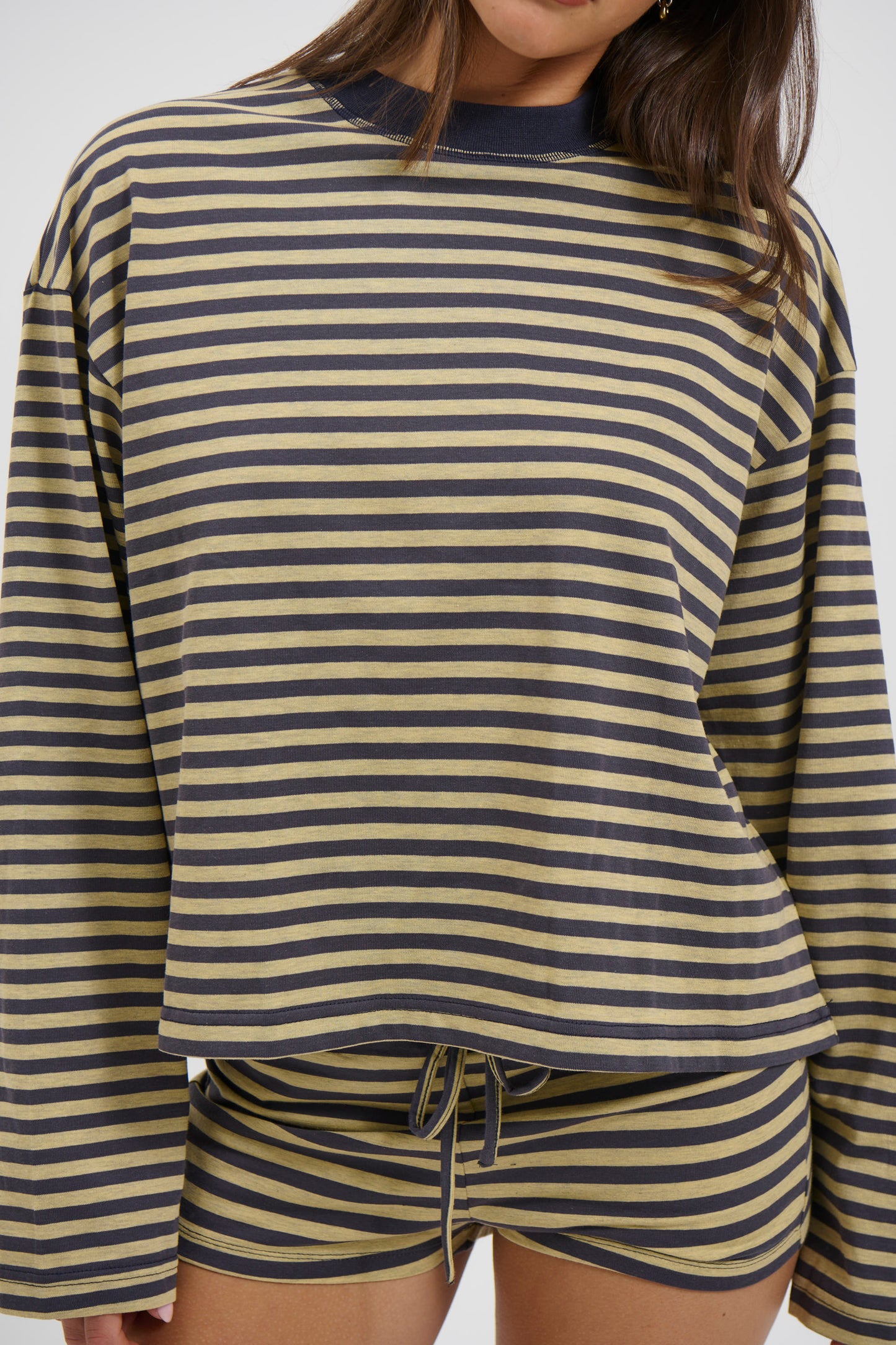 Kourt Bloomers Beige Stripe - FINAL SALE