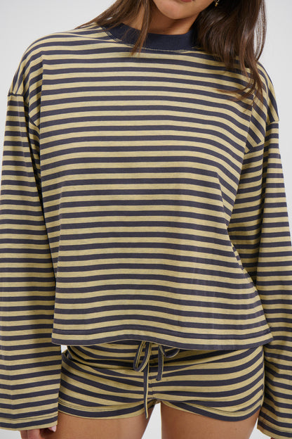 Kourt Bloomers Beige Stripe - FINAL SALE