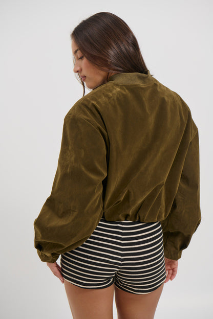 Clara Bomber Khaki