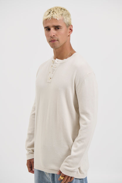 Jackson Fitted Henley Dove