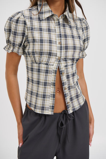 Astra Short Sleeve Shirt Beige