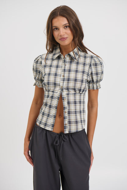 Astra Short Sleeve Shirt Beige
