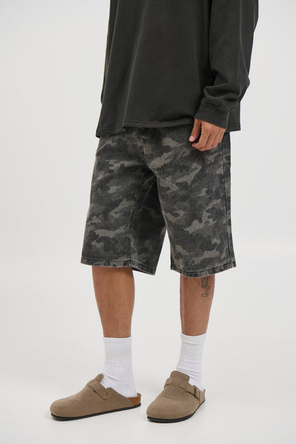 Camo Baggy Short Khaki