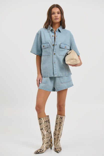 Delaney Denim Set Vintage Blue