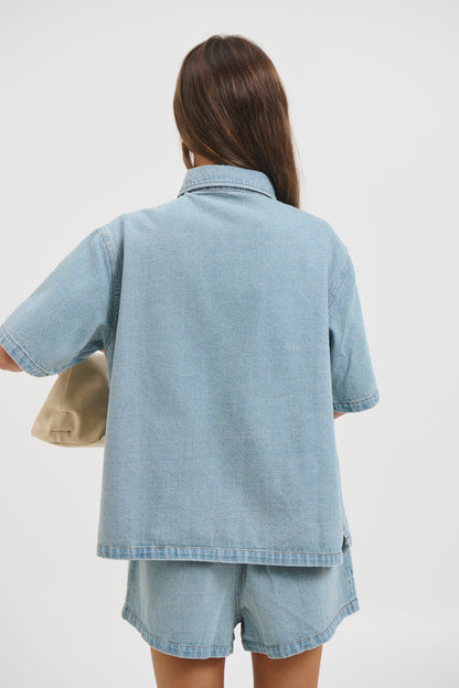 Delaney Denim Set Vintage Blue