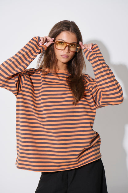 Asher Long Sleeve Tangerine
