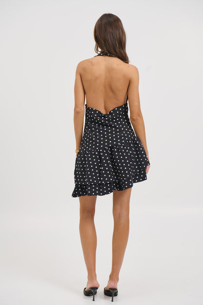 Delta Polka Dot Dress Black - FINAL SALE