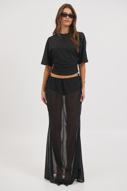 Arianne Maxi Skirt Ink