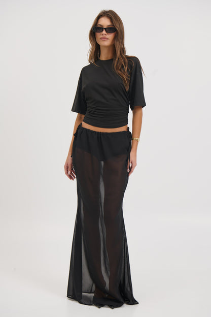 Arianne Maxi Skirt Ink