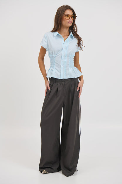 Bianca Short Sleeve Shirt Sky