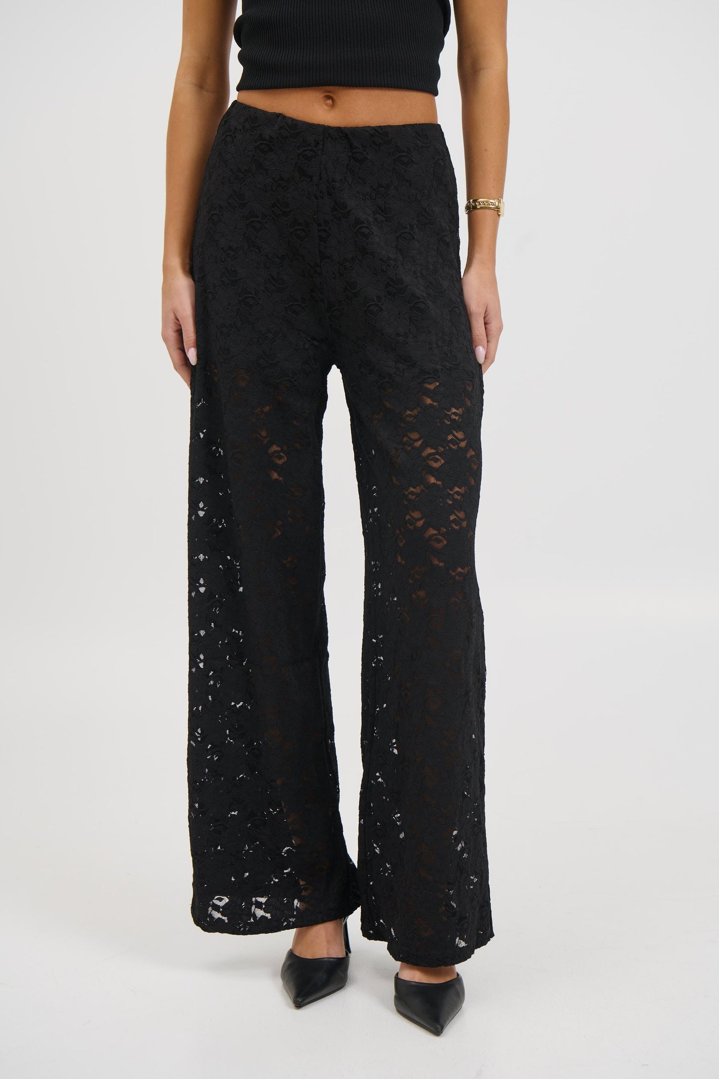 Jacinta Lace Pant Black