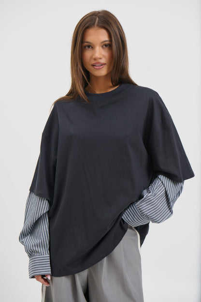 Bottega Shirt Charcoal