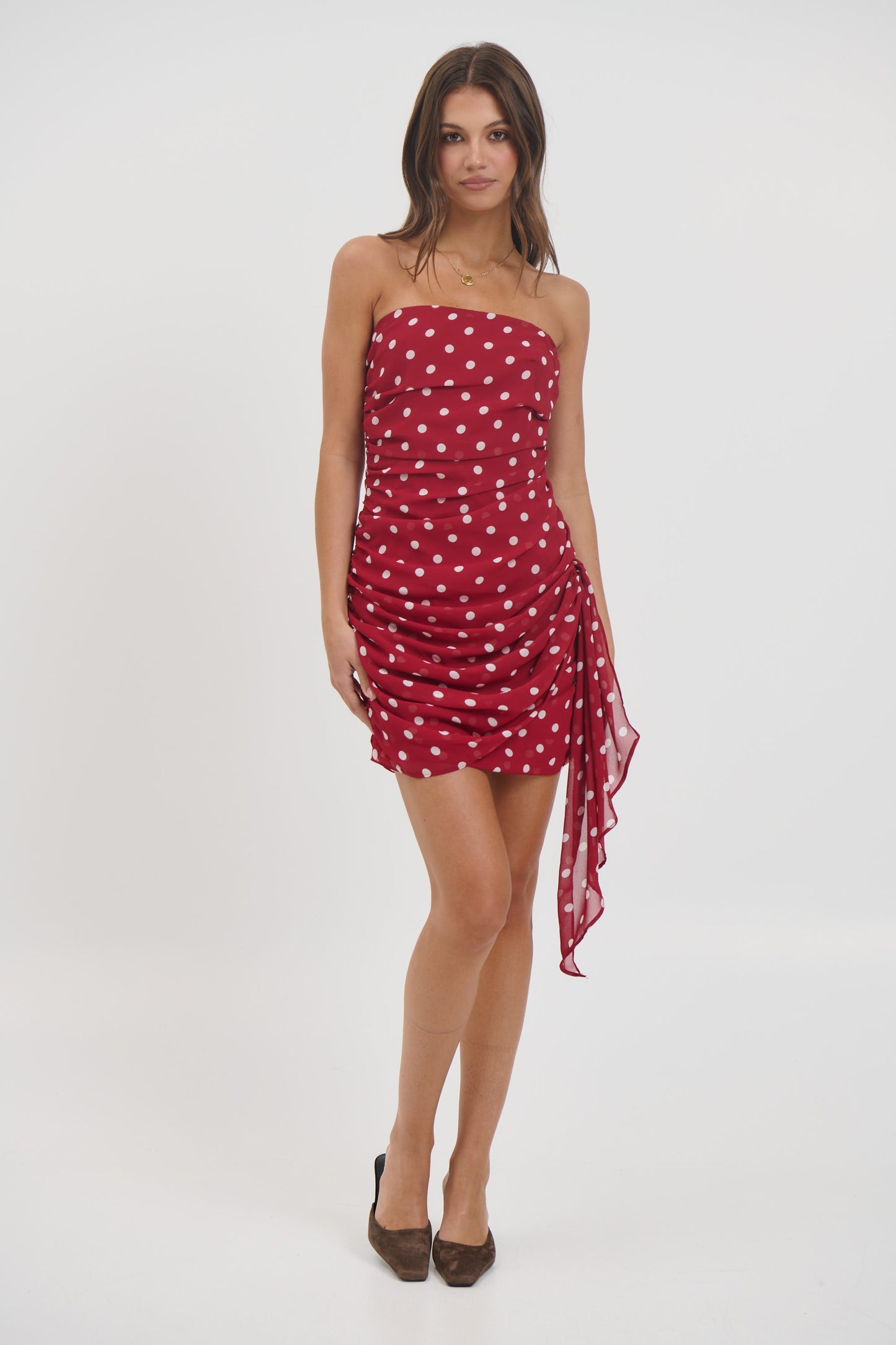 Charley Mini Dress Wine - FINAL SALE