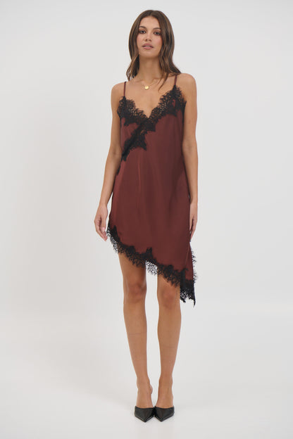 Electra Lace Dress Chocolate - FINAL SALE