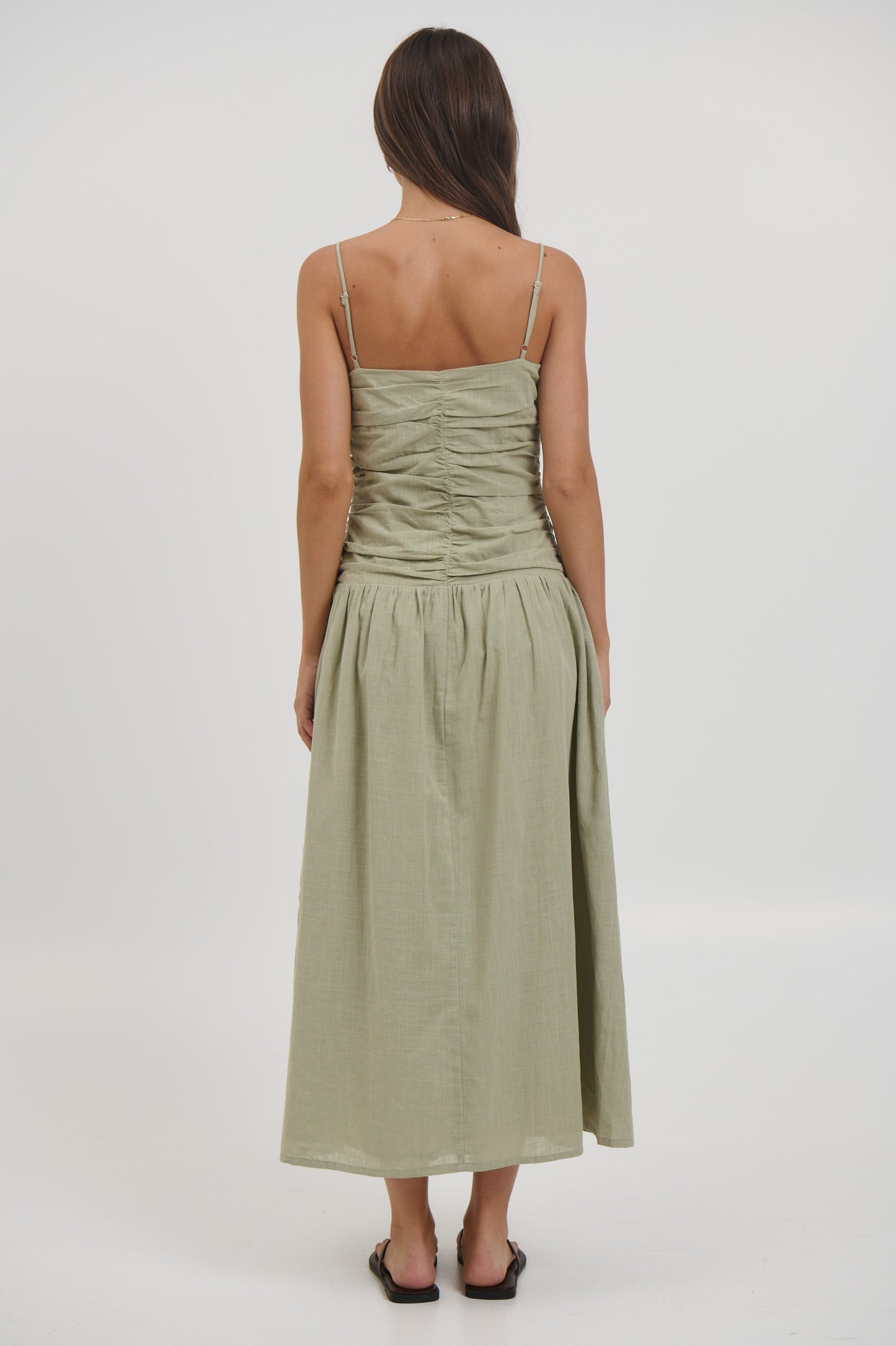 Amity Midi Dress Sage - FINAL SALE