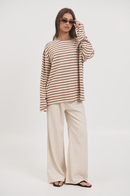 Jaida Long Sleeve Chocolate