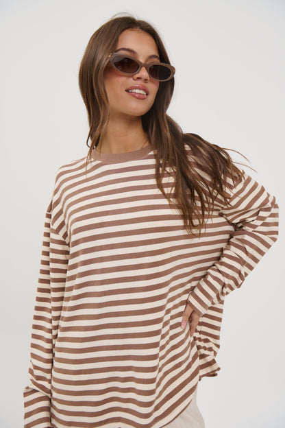 Jaida Long Sleeve Chocolate