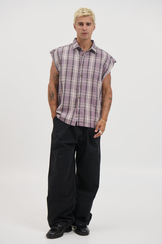 Brooklyn Check Cutoff Lilac