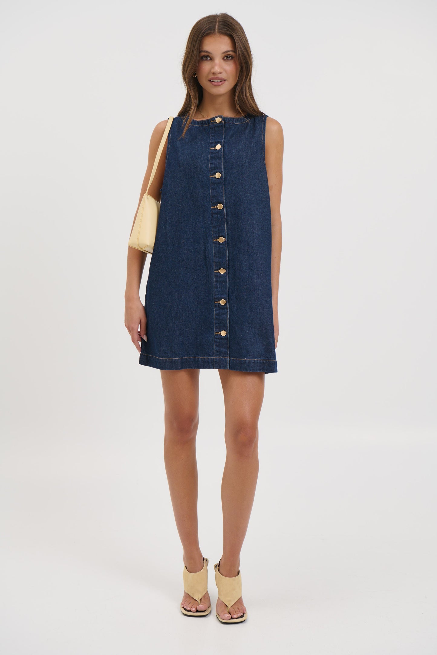 Jaymes Denim Dress Indigo - FINAL SALE