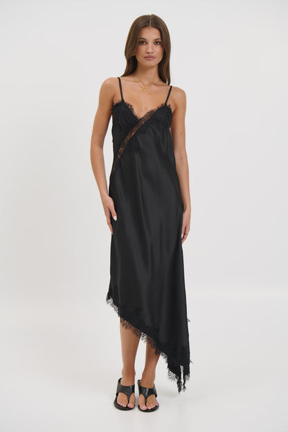 Blair Lace Midi Dress Black - FINAL SALE
