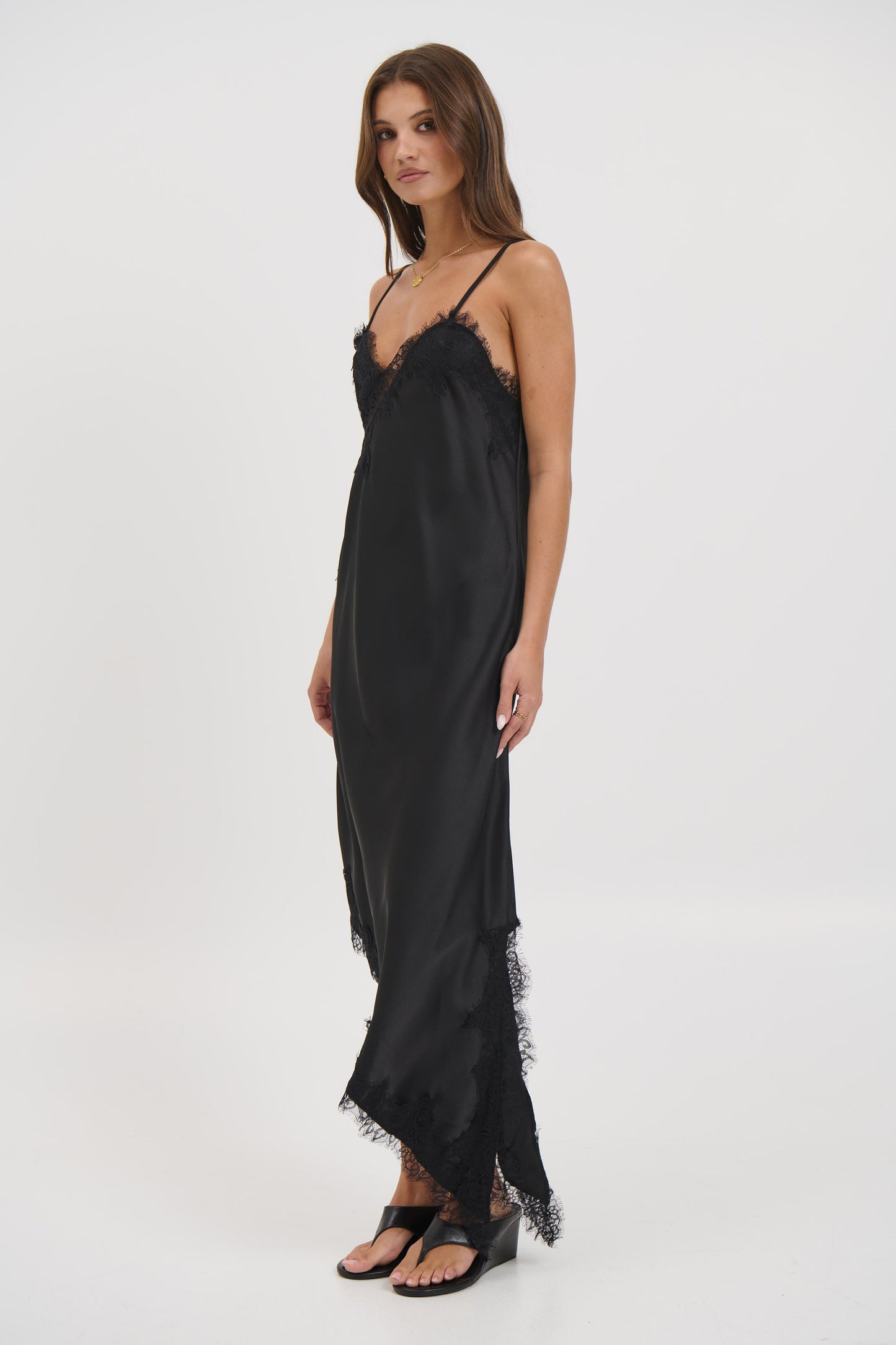 Blair Lace Midi Dress Black - FINAL SALE