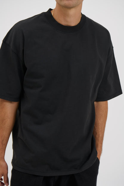 Cotton Box Tee Black - FINAL SALE