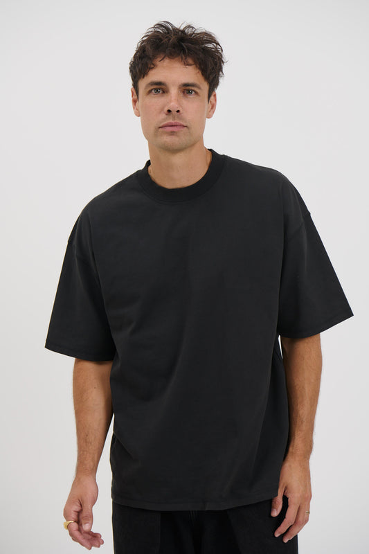 Cotton Box Tee Black - FINAL SALE