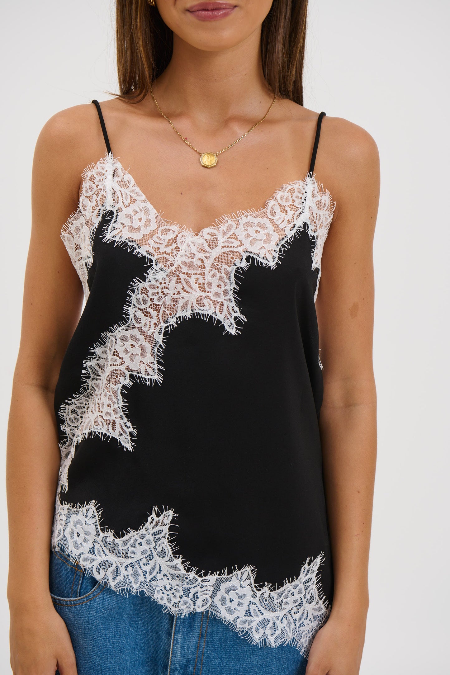 Lukas Lace Top Black