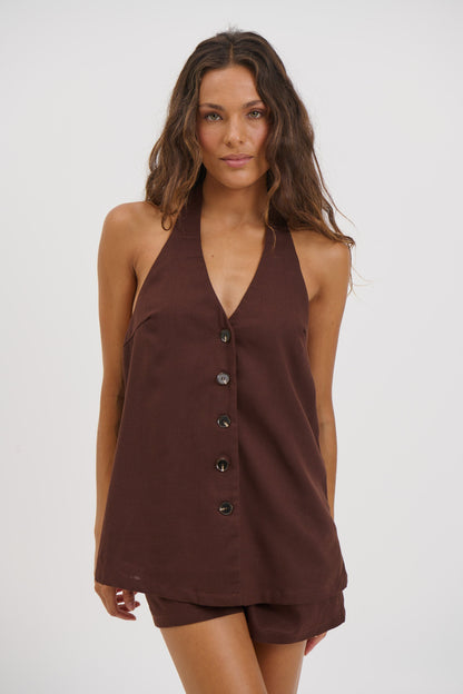 Koa Vest Chocolate - FINAL SALE
