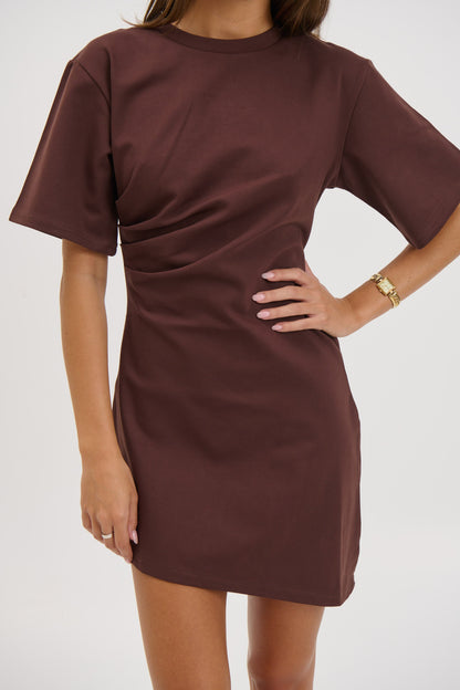 Cici Mini Dress Chocolate