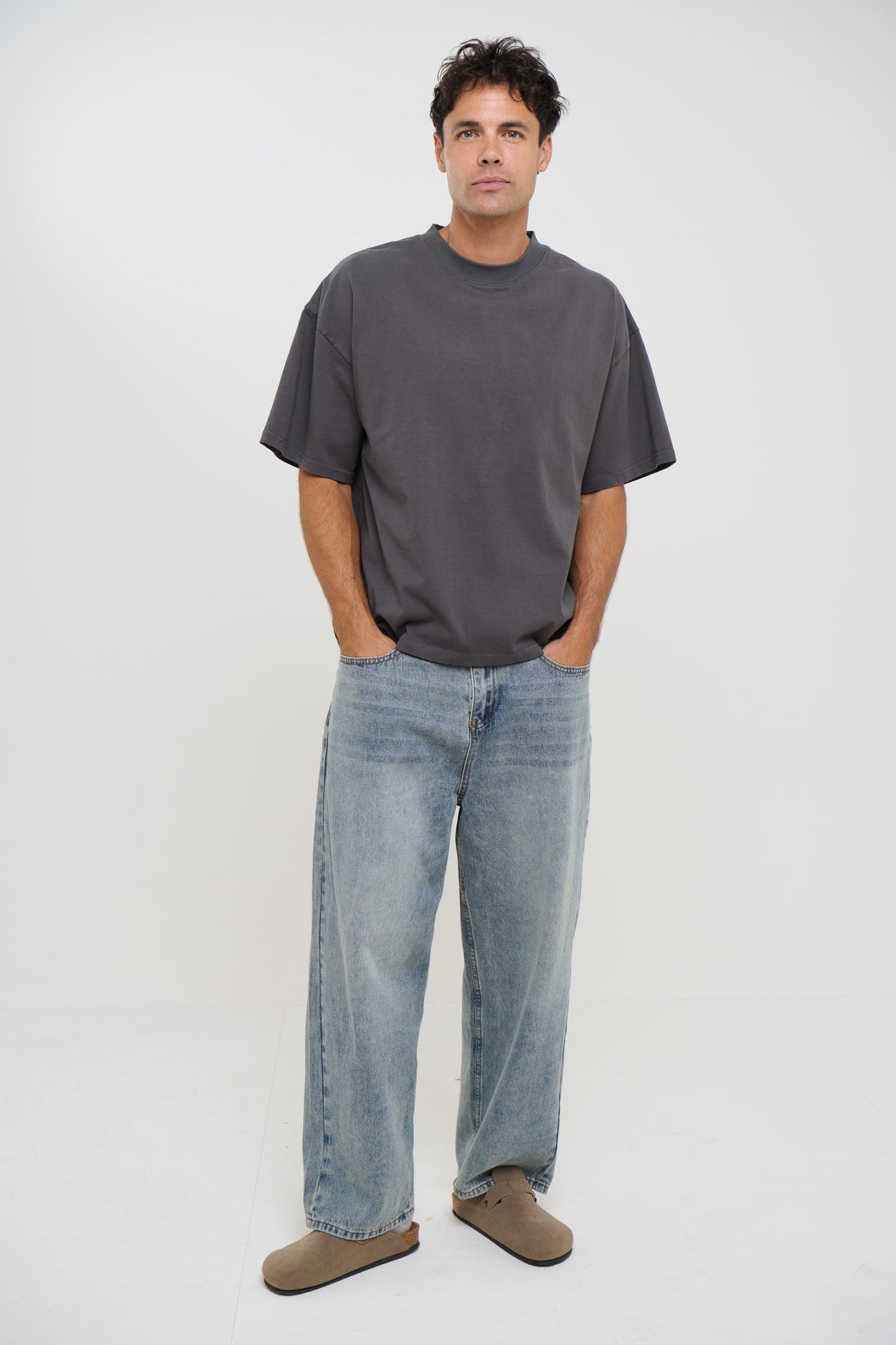 Charlie Crew Neck Wash Tee Acid
