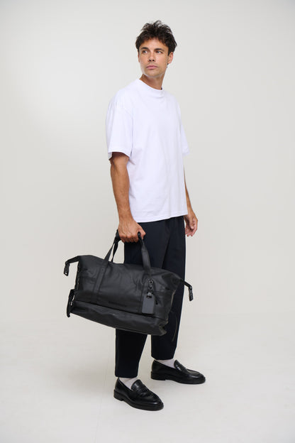 Bronze Snake Travel Bag Black