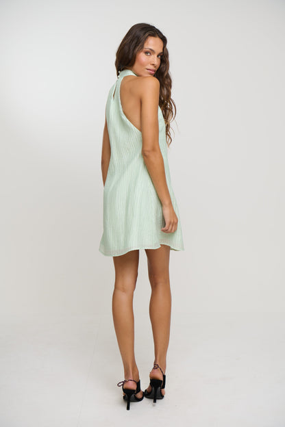 Catalina Mini Dress Mint - FINAL SALE