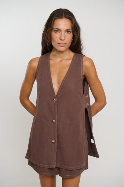 Bonnie Set Chocolate Denim