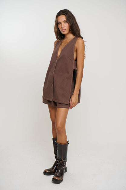 Bonnie Set Chocolate Denim