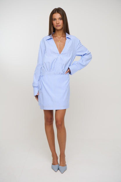 August Shirt Dress Blue