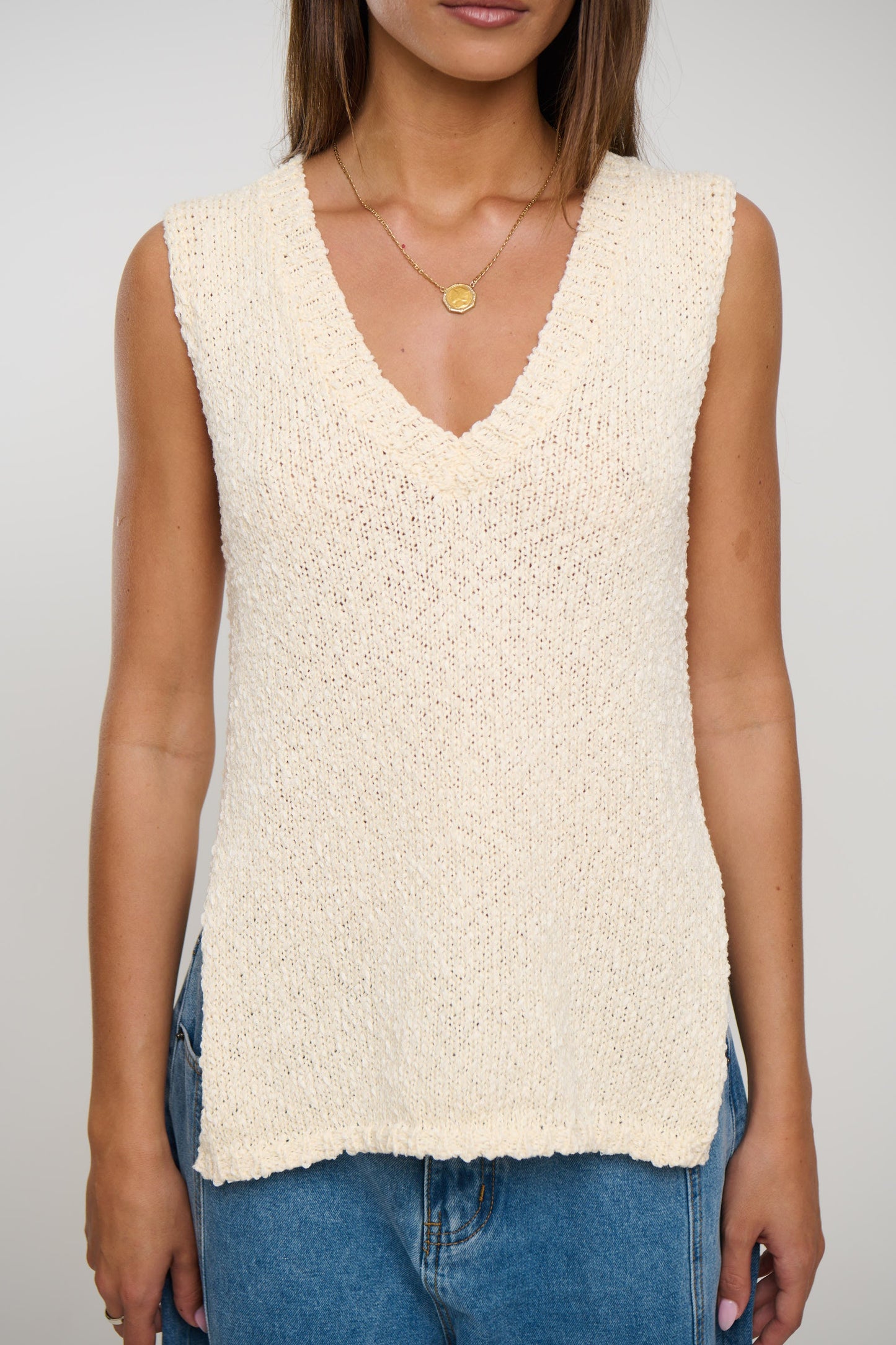 Kitt Knit Top Cream