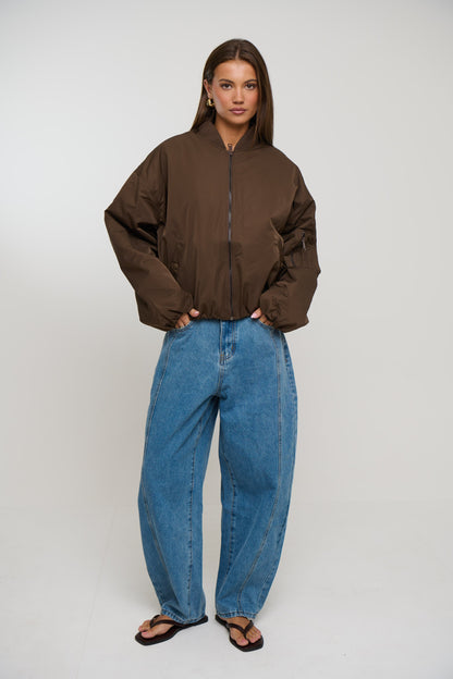 Dua Bomber Jacket Chocolate