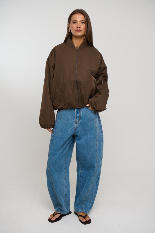 Dua Bomber Jacket Chocolate