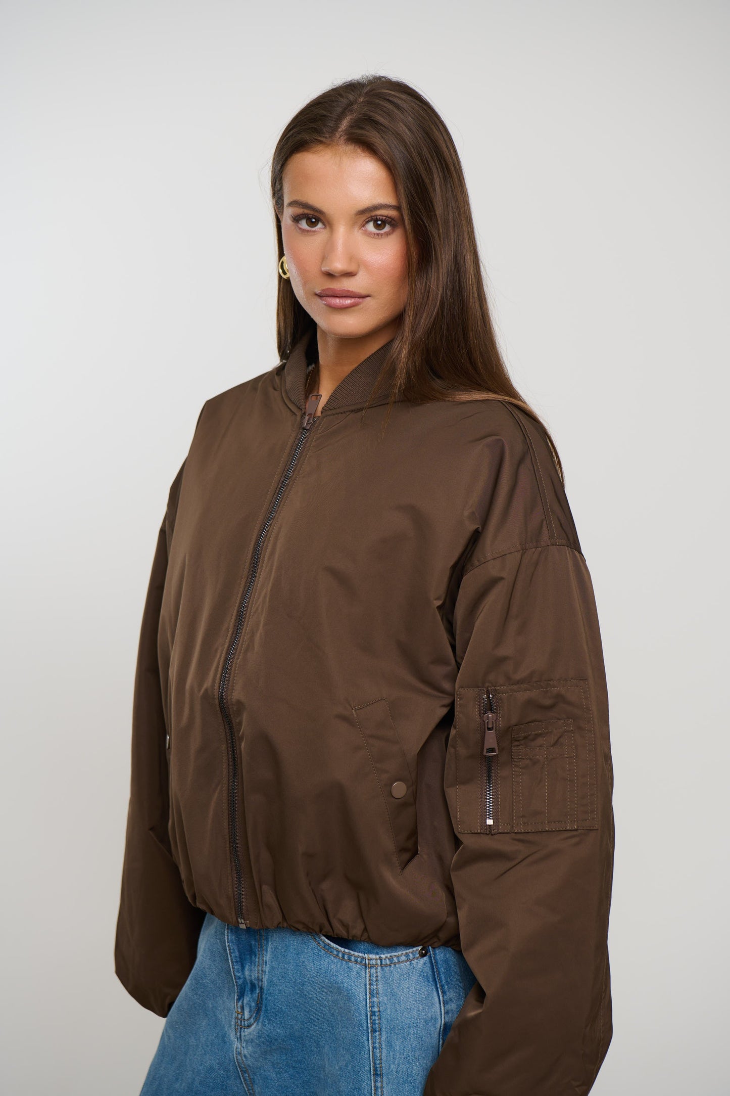 Dua Bomber Jacket Chocolate