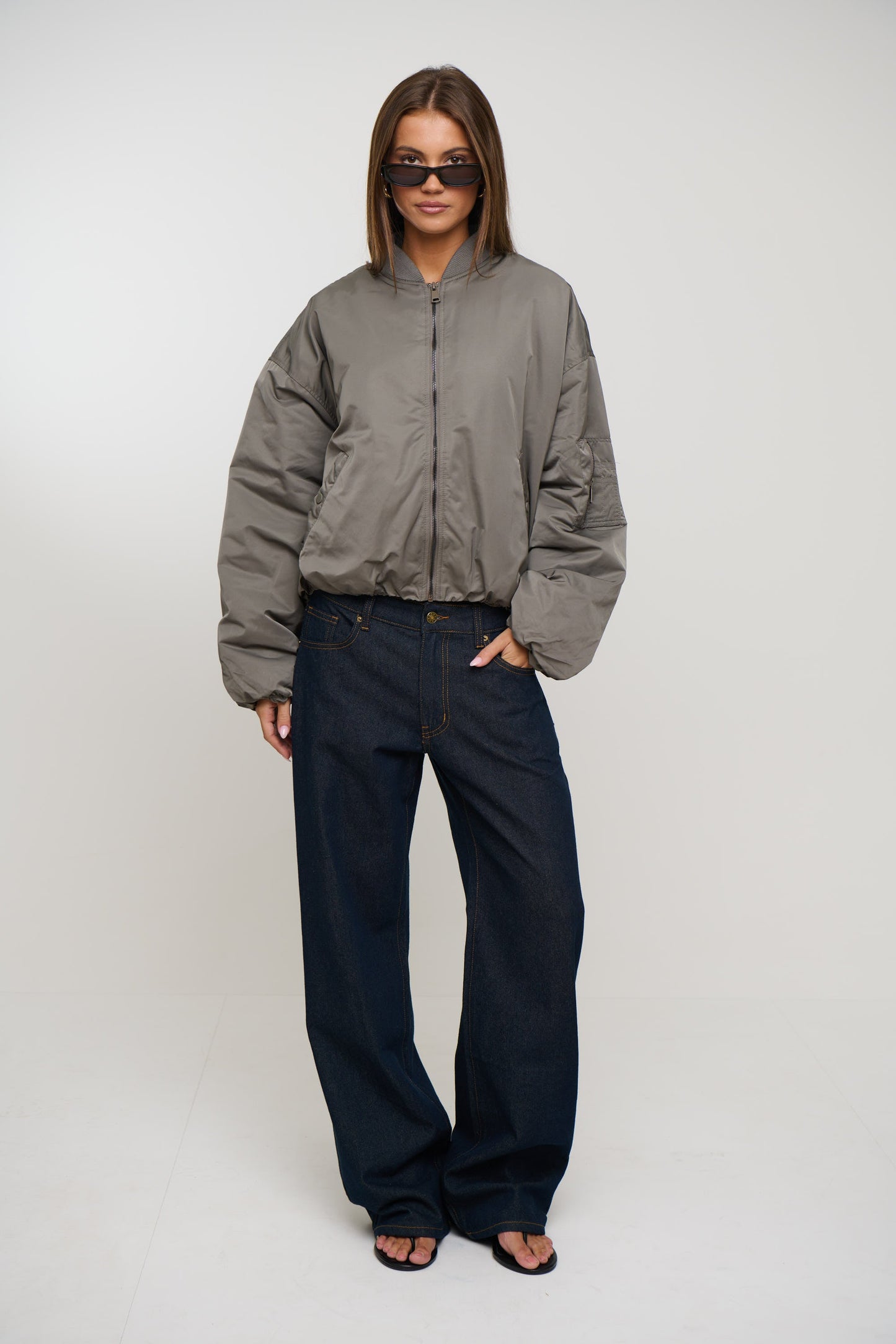 Dua Bomber Jacket Grey