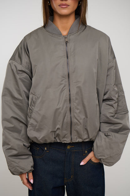 Dua Bomber Jacket Grey
