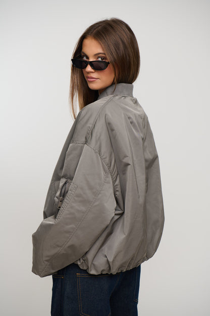 Dua Bomber Jacket Grey