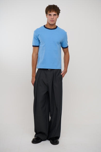 Charlie Ringer Tee Blue