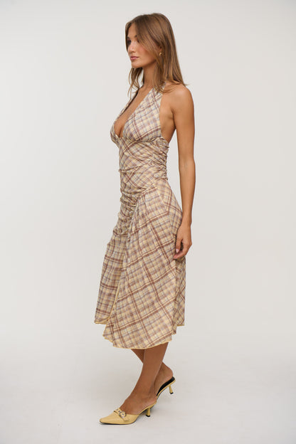 Agnes Dress Maple Plaid