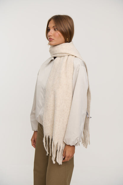 Ilaria Fluffy Scarf Oat